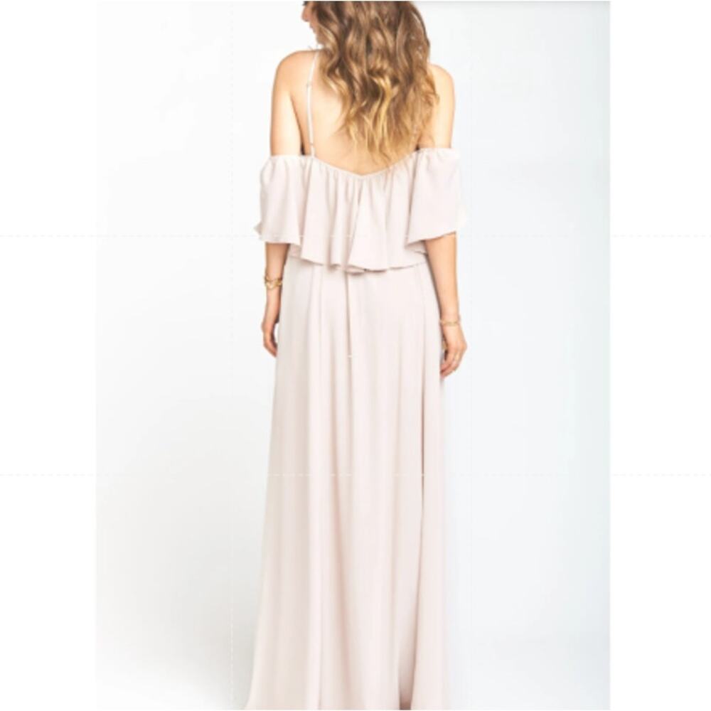 Show Me Your Mumu Rebecca Ruffle sleeve Maxi Dress lilac light purple XS NWT - Picture 2 of 9